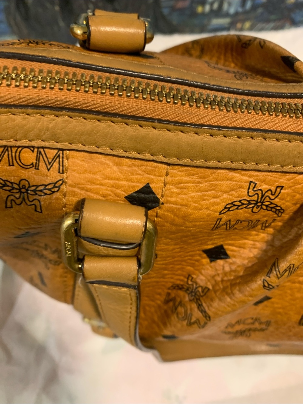 MCM Cognac shoulder bag/crossbody - Picture 8 of 16